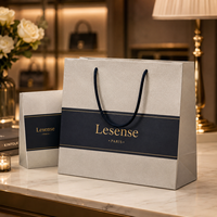 Sacs cadeaux en papier personnalisés avec logo pour petites entreprises, emballages de luxe de marque pour la vente au détail et la promotion