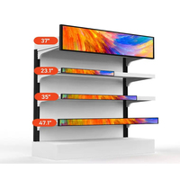 P1.25/P1.56/P1.87mm Led Étagère Écran Magasin De Détail Publicité Bande De Signalisation Numérique Led Écran 300*60mm Bar Étagère Marché Affichage