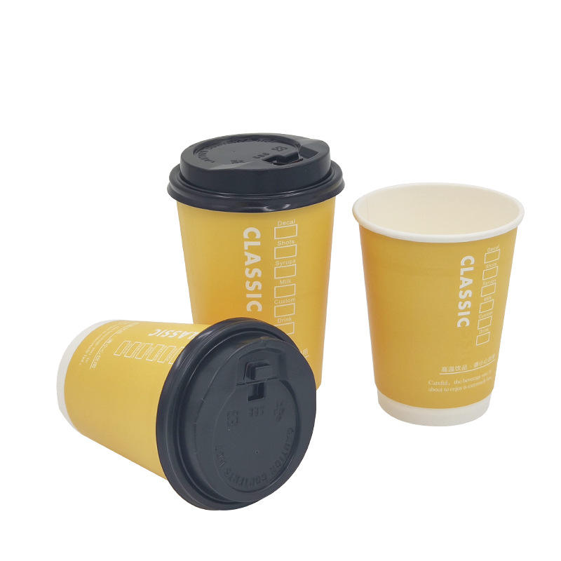 Kraft Paper With Black Lid