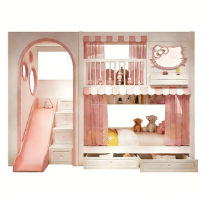 <span class=keywords><strong>Lit</strong></span> superposé princesse écologique le plus vendu avec baldaquin, mobilier de chambre de luxe pour filles, <span class=keywords><strong>lit</strong></span> de rangement gain de place pour l'école et l'appartement - Product Image 6