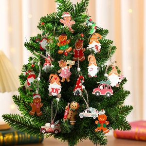 Hot Selling Small Wooden Hanging <b>Ornaments</b> Christmas New Year Decorations for <b>Tree</b> Decoration and Small Gifts - Product Image 4