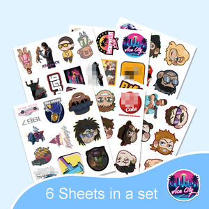 สติกเกอร์ลายกราฟฟิตีเกม <span class=keywords><strong>GTA6</strong></span> แบบใหม่ 60 ชิ้น สำหรับตกแต่งขวด แล็ปท็อป แผ่นสติกเกอร์ตัวละครคลาสสิก - Product Image 4