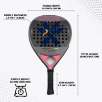 Raquettes de tennis Qingyu Palas 2025, 12k en fibre de carbone, fibre de verre, EVA, légères, professionnelles, logo personnalisé, raquettes de padel pour enfants