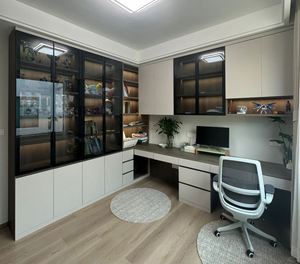 Juegos de Muebles para Sala de Estudio Personalizados, Librería Combinada con Escritorio, Últimos Juegos de Muebles para Sala de Estudio - Product Image 1