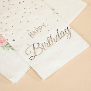 Customized Logo Printing <b>Birthday</b> Party Fork Paper <b>Napkins</b> Virgin Wood Pulp Paper for Home - Product Image 4