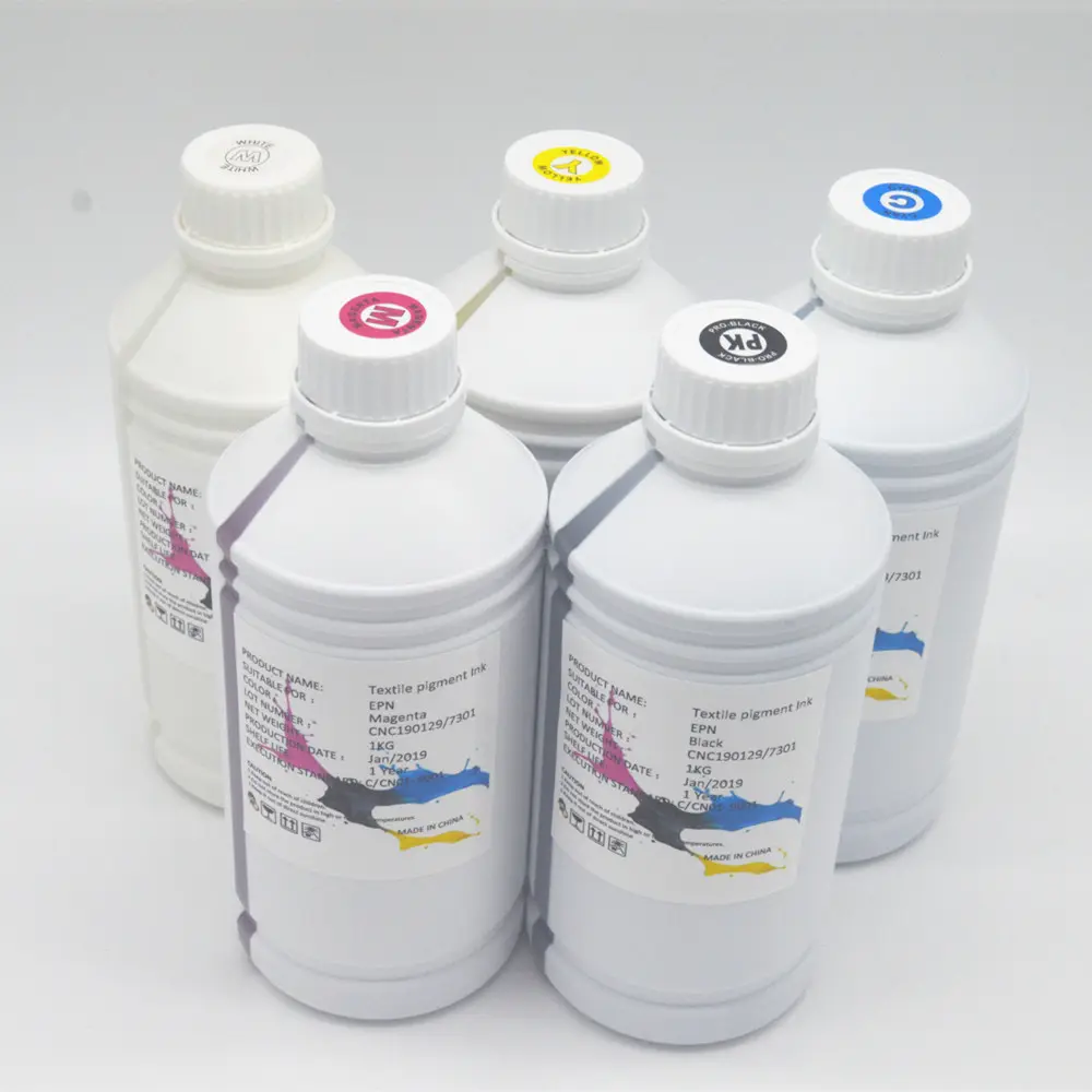 High Quality DTG Textile Ink For Epson DX5 XP600 TX800 For Cotton T-shirt