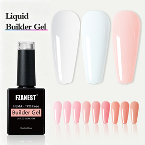 Gel de Extensión de <span class=keywords><strong>Uñas</strong></span> FZANEST TPO HEMA FREE, Marca Privada, Larga Duración, Color <span class=keywords><strong>Rosa</strong></span> Nude con Brillo, Gel Constructor Líquido para Salón de <span class=keywords><strong>Uñas</strong></span> - Product Image 1