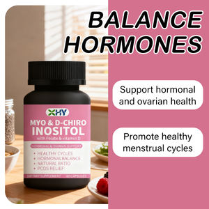 อาหารเสริม Myo <span class=keywords><strong>Inositol</strong></span> and D-chiro <span class=keywords><strong>Inositol</strong></span> ด้วยวิตามินแคปซูลโฟเลตสำหรับการทำงานของรังไข่ - Product Image 3