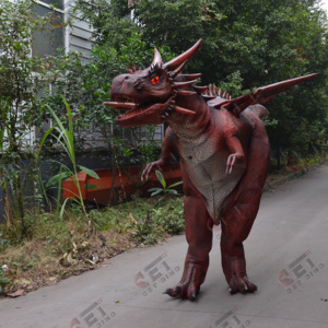 Disfraz de Dragón Realista de Tamaño Natural para Adultos, Disfraz de Dinosaurio para Fiestas, <span class=keywords><strong>Dinosaurios</strong></span> de Jurassic Park - Product Image 4