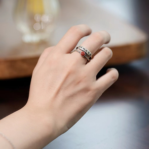 Estos anillos de moda neo-chinos combinan tradición y modernidad perfectos para festivales tradicionales o moda diaria - Product Image 2