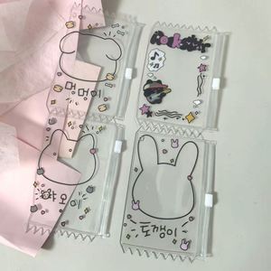 Hot Sale Kpop Album Photocard Holder Transparent PVC Frame Keychain Candy Color Pendant Card Holder Promotional Business Gifts - Product Image 4
