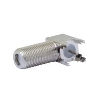 Conector coaxial RF, enchufe de crimpado recto tipo F para