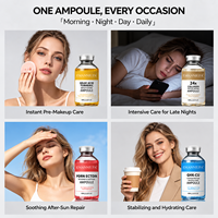 Ampoule réparatrice au collagène 24K OEM, nourrissante, lissante, anti-rides, anti-âge, sérum pour le visage
