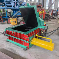 Presse à balles de ferraille en alliage d'aluminium BRD 125T avec moteur à roulement, compacteur industriel hydraulique automatique haute productivité pour le recyclage