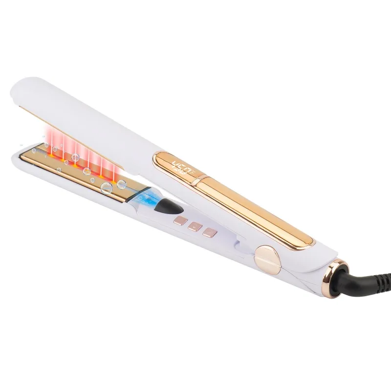 230 450 degrees 1 Inch Negative Ionic Infrared Hair Straightener Ceramic Tourmaline Plate Flat Iron for All Hair Types