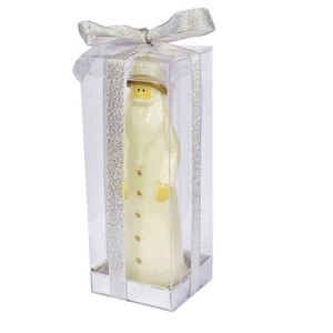 Candela Bianca Lucida a Forma di Babbo Natale per Decorazioni Natalizie - Product Image 2