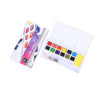Ensemble de peinture à l'eau solide Art Rangers, 12 couleurs, haute qualité, pour papier, toile, verre