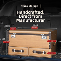 Sac de rangement pour voiture, bagages pour SUV, berlines, rangement de voiture, imperméable, grande capacité, robuste, multi-compartiments, avec poignée et serrure