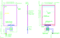3.5 pouces 320x480 SPI + interface RVB écran LCD TFT tous les angles de vision 760cd/m2 ILI9488 IC pour les modules haute performance de maison intelligente