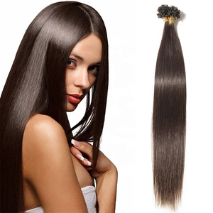 Jasminebeauty Meilleure Vente Extensions de Cheveux à la Kératine Italienne U Tip K-tip Noir Naturel Double Drawn Vierge 100% - Product Image 1