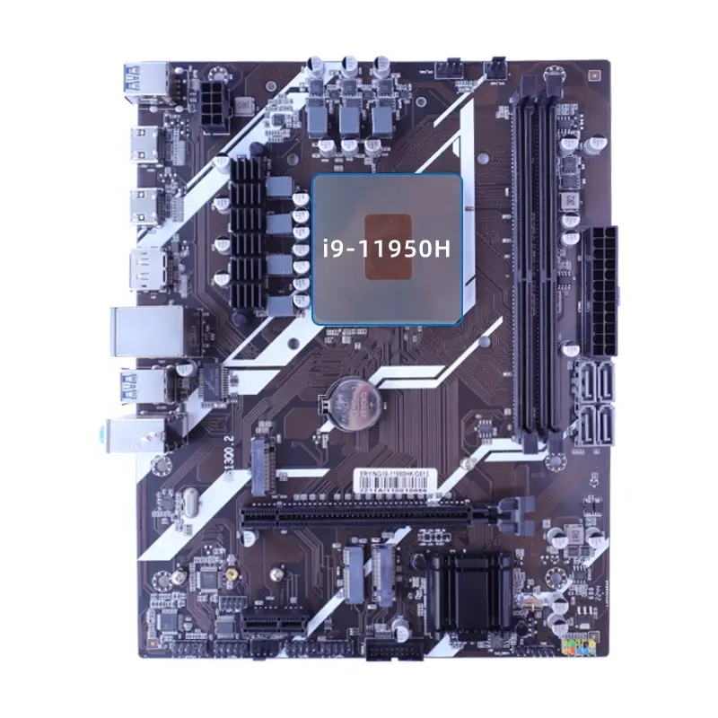 Motherboard PC Gaming with Onboard Processor i9-11950H 8 Cores 16Threads 2.6GHz PC Gaming Mainboard DDR4 USB3.0