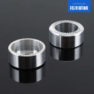 Toothed <b>Button</b> Accessory Aluminum CNC Machined Double Sided Circular Ring For <b>Push</b> <b>Button</b> <b>Switches</b> - Product Image 3