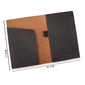 Leather Golf Yardage Book Vintage Cover Custom Logo Genuine Leather Golf Scorecard Holder for Engraving - Product Image 4