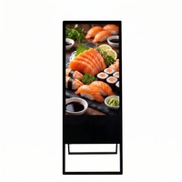 Panel Layar LCD Digital Signage Portabel 1080p untuk Dalam Ruangan, Animasi, Layar Iklan Android, CMS Berbasis Cloud, Wi-Fi Terintegrasi