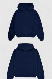 ผู้ผลิตเสื้อฮู้ดผ้าฝ้ายคุณภาพสูง รับปักโลโก้เรืองแสงในที่มืด สตรีทแวร์แบบยูนิเซ็กซ์ รองรับ OEM ODM จากโรงงาน - Product Image 2