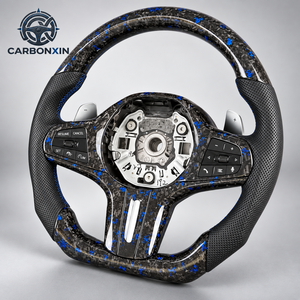 Volant personnalisé pour BMW E92 F30 F10 E60 F31 F82 E61 E90 E39 E91 E70 E46 E53 F80 F48 F01 F32 F36 F07 F93 E87 en fibre de carbone - Product Image 2