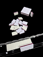 2026 Skithemen-Kollektion Amerikanisches Blaues Mahjong-Set 3-Schicht-Set Luxus-Mahjong-Set Geburtstags- oder Familiengeschenke