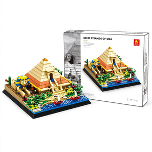 816 Pezzi Grandi Piramidi di <span class=keywords><strong>Giza</strong></span> Cairo Egitto Blocchi da Costruzione, Modello Architettonico di Monumento Antico - Product Image 2