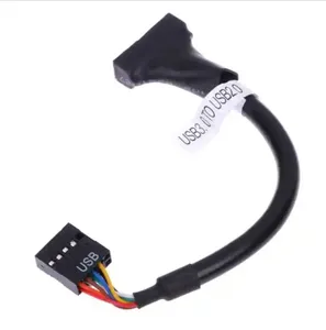 20/19 pines <span class=keywords><strong>USB</strong></span> 3,0 a 9 pines <span class=keywords><strong>USB</strong></span> 2,0 Cable de placa base conector de Cable de ordenador 19 pines USB3.0 macho a 9 pines USB2.0 adaptador hembra - Product Image 4
