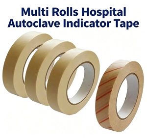Cintas Indicadoras de Autoclave para Vapeadores <span class=keywords><strong>Desechables</strong></span>, Consumibles Médicos, Cinta Indicadora de Esterilización Química por Vapor - Product Image 1