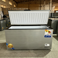 Réfrigérateur horizontal de type coffre, congélateur commercial, refroidissement direct, contrôle numérique de la température, R290, 1 à 3 portes