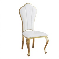 Chaises de salle à manger empilables en métal style antique, capacité 300 kg, design moderne, stables pour hôtels, mariages, locations, salons et extérieur