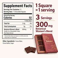 Kelaen Chocolat Noir Équilibre Quotidien pour Femmes - Fer, Folate et Dattes Rouges pour l'Énergie et le Soutien du Cycle
