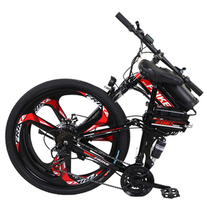 Bicicleta eléctrica plegable, bicicletas eléctricas para jóvenes y adultos, ciclismo urbano, batería de litio, aleación de aluminio, rueda integrada, bicicleta eléctrica todoterreno. - Product Image 3