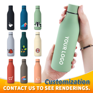 Custom 0.5L Stainless Steel Double Wall Thermal Insulation Thermos Vacuum Flask 12-24 Hours Leak-proof <b>Lid</b> Eco-friendly Boiling - Product Image 2