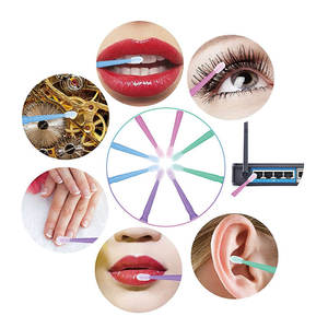 Fournitures de Mini-applicateur de Micro-brosse, baguettes dentaires en microfibre, brosses à Mascara pâle - Product Image 3