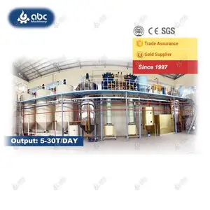 Small Scale Edible Soybean Sunflower Palm Kernel Oil Refining Machine Factory Direct Sales Provided Automatic Peanut Oil 10000