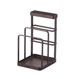 Zwart Iron Plastic Stalen Mes Houder