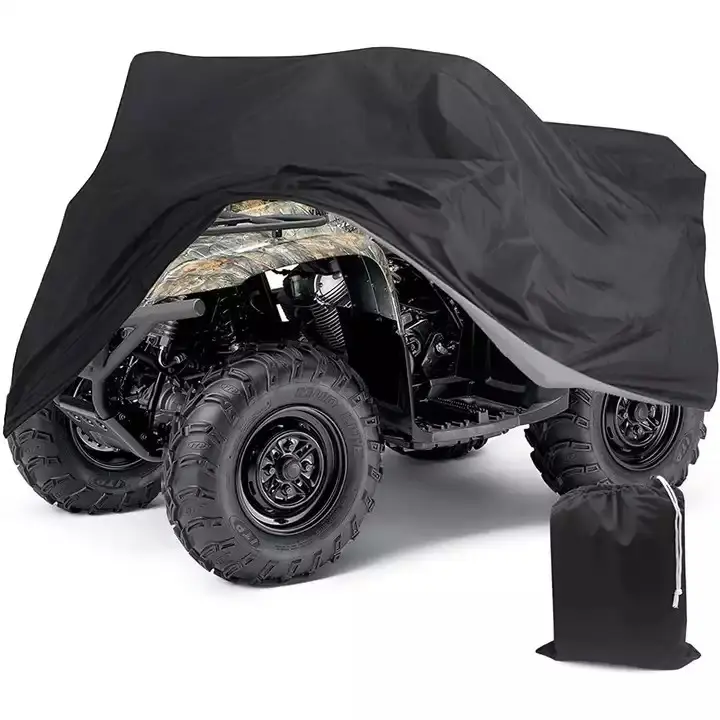 Cubierta impermeable para motocicleta ATV con bolsa de almacenamiento
