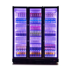 <span class=keywords><strong>ตู้</strong></span><span class=keywords><strong>เย็น</strong></span>กระจกแนวตั้งขนาดใหญ่บาร์/ร้านค้าตู้โชว์ที่มีสีสัน - Product Image 2