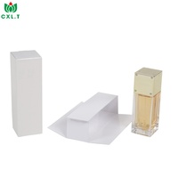 Boîte d'emballage cosmétique de luxe, boîte en papier pliable avec logo personnalisé pour flacon de parfum