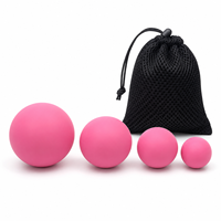 Ballon de massage professionnel OEM ODM PILAT BALL LacrossBALL avec logo personnalisé, équipement de récupération après l'entraînement, plusieurs tailles, fitness