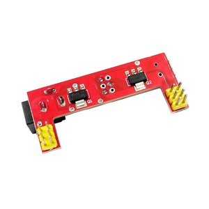 Điện đơn vị Red Dual Channel Breadboard cung cấp điện Module - <span class=keywords><strong>3</strong></span>.3V/5V DC đầu ra tương thích USB powered Đối với <span class=keywords><strong>Arduino</strong></span> DIY - Product Image 2