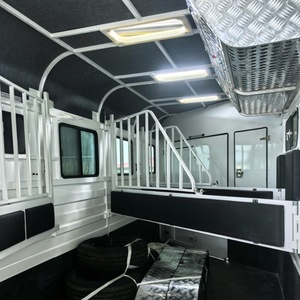 Semirremolque para 3 Caballos Estándar Australiano HERUI con Eje Doble y Frenos Eléctricos, Carga Útil Máxima de 4T, Nuevo Diseño, Remolque para Transporte de Caballos - Product Image 6