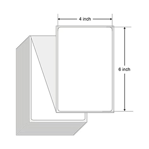 4x6 Direct Thermal Shipping <strong>Labels</strong> 500 Fanfold <strong>Waterproof</strong> Self-Adhesive Sticker Thermal <strong>Printer</strong> for Logistics Packing 100x150mm - Product Image 3