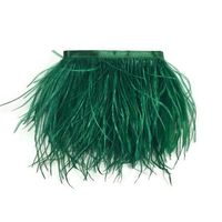 15-18 CM Plumes D'autruche Teintes Couture Frange Garniture Ruban Plumes D'autruche Garniture